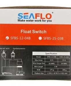 Seaflo 04 Series Float Switch With Protective Filter 12A -Scanstrut Sales Shop 106620 4 n