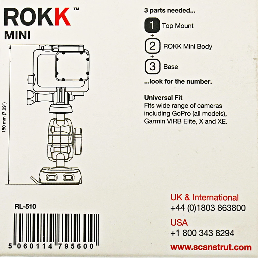 Scanstrut ROKK Mini Action Camera Mounting Plate 3 Scanstrut ROKK Mini Action Camera Mounting Plate - Image 2