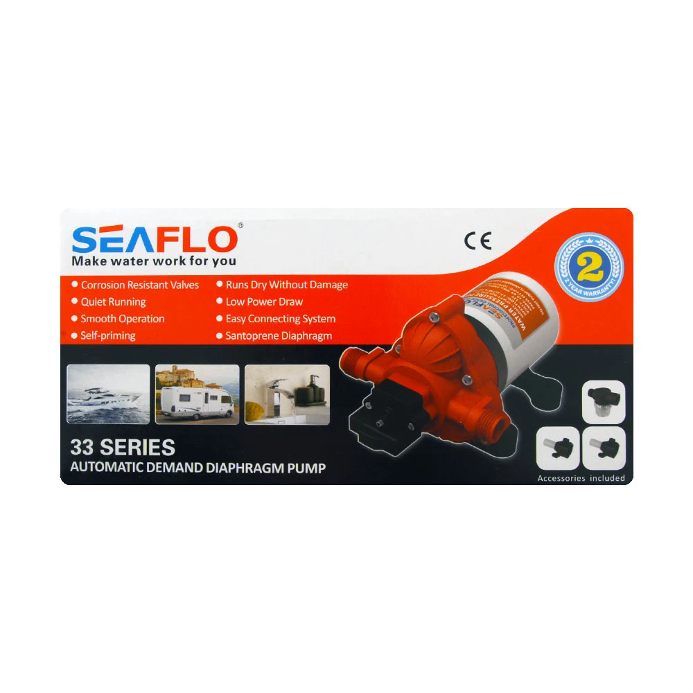 Seaflo 3 Chamber Diaphragm Pump 13.2LPM 12v 4 Seaflo 3 Chamber Diaphragm Pump 13.2LPM 12v - Image 2