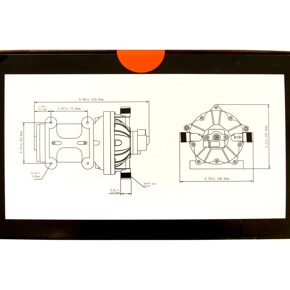 Seaflo 51 Series 5-Chamber DC Diaphragm Pump 18.9LPM 12V 5 Seaflo 51 Series 5-Chamber DC Diaphragm Pump 18.9LPM 12V - Image 3