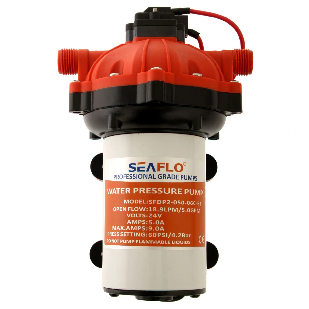 Seaflo 51 Series 5-Chamber DC Diaphragm Pump 18.9LPM 24V 7 Seaflo 51 Series 5-Chamber DC Diaphragm Pump 18.9LPM 24V - Image 5