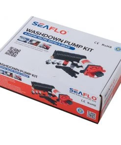 Seaflo 51 Series Washdown Pump Kit With 7.5m Coiled Hose 19.7LPM 24V