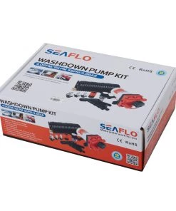 Seaflo 42 Series Washdown Pump Kit With 7.5m Coiled Hose 15LPM 12V