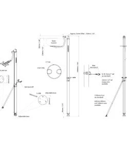 Scanstrut LMP-1 Self-levelling Radar Mount - Pole