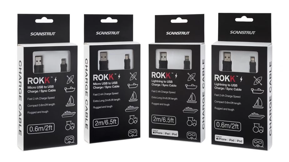 Scanstrut Micro USB Charge Cable 0.6m For Samsung 3 Scanstrut Micro USB Charge Cable 0.6m For Samsung