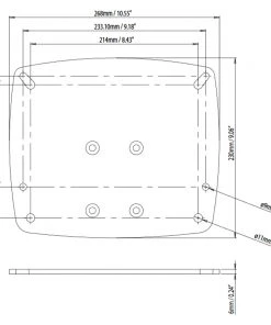 Scanstrut DPT-R-PLATE-01 Radar Dome Plate 1