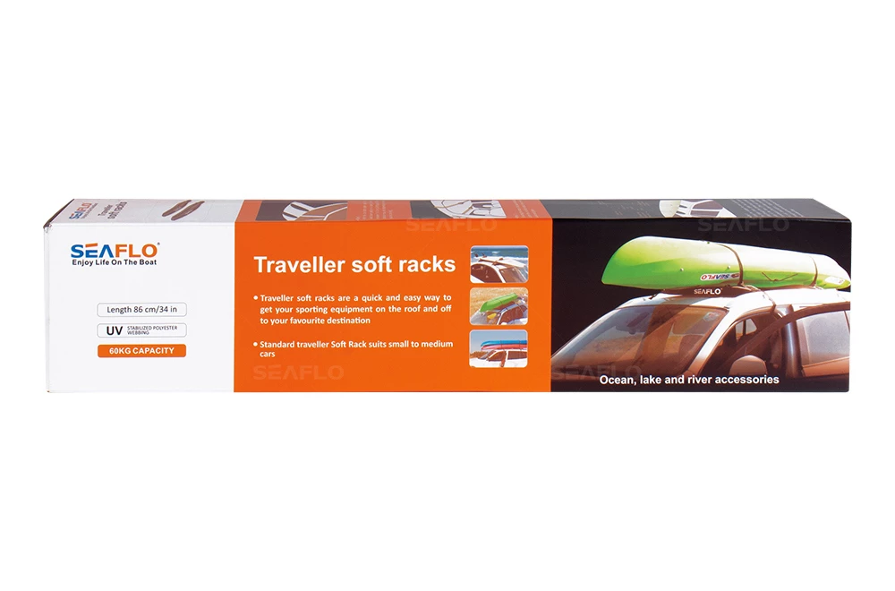 Seaflo Traveller Soft Kayak Roof Rack With EVA Foam 6 Seaflo Traveller Soft Kayak Roof Rack With EVA Foam - Image 4