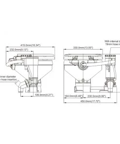 Seaflo Electric Conversion Marine Toilet Compact 12V -Scanstrut Sales Shop seaflo