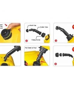 Seaflo Auto Shut-Off Diesel Tank 10L Yellow