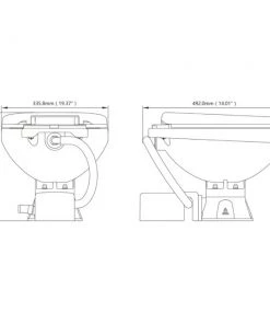 Seaflo Electric Marine Toilet Regular 12V -Scanstrut Sales Shop sfmte1 01 r 7