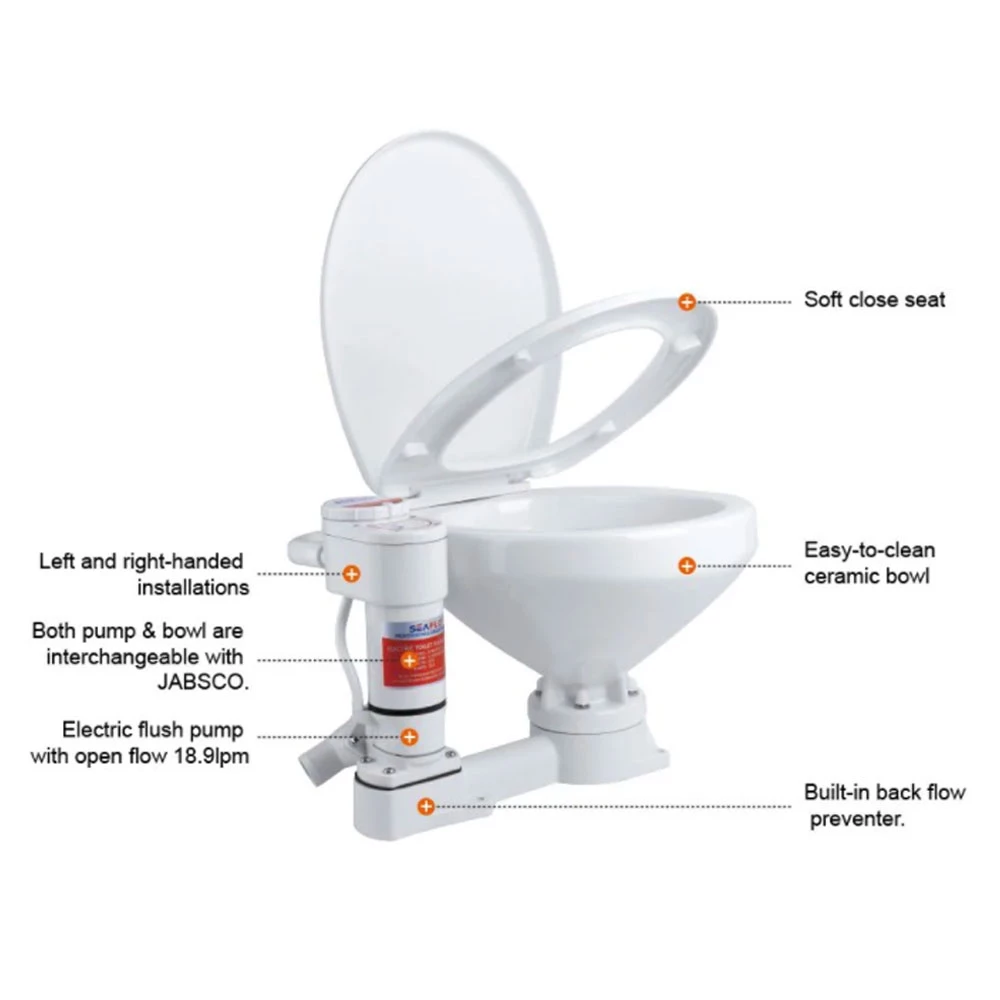 Seaflo Electric Conversion Marine Toilet Regular 24V 6 Seaflo Electric Conversion Marine Toilet Regular 24V - Image 4
