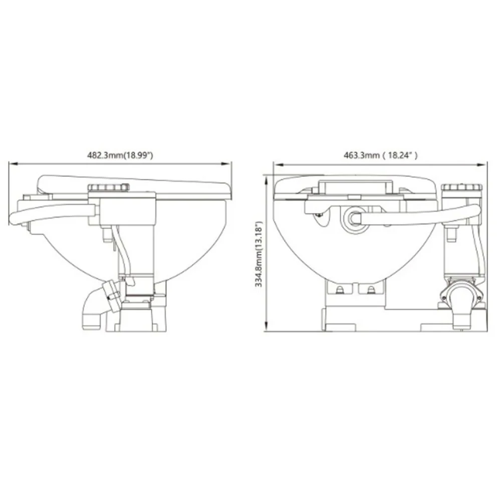 Seaflo Electric Conversion Marine Toilet Regular 24V 7 Seaflo Electric Conversion Marine Toilet Regular 24V - Image 5
