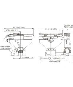 Seaflo Electric Conversion Marine Toilet Regular 12V -Scanstrut Sales Shop sfmte1 02 r 1 3