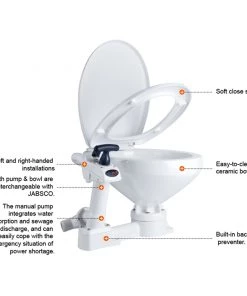 Seaflo Manually Operated Marine Toilet Regular 12V